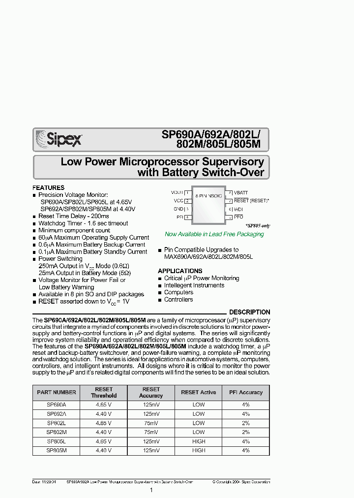 SP805LCNTR_746480.PDF Datasheet