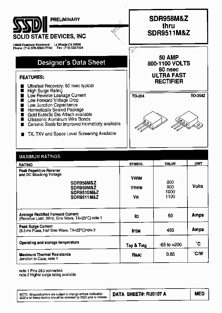 SDR9510M_933636.PDF Datasheet