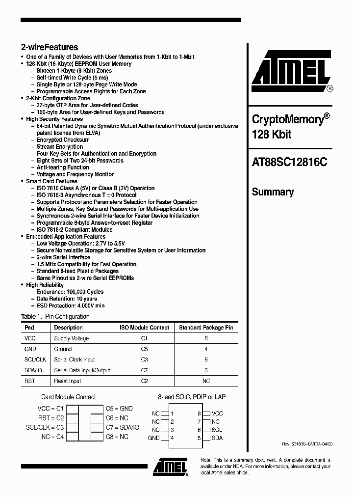 AT88SC12816C_1317788.PDF Datasheet