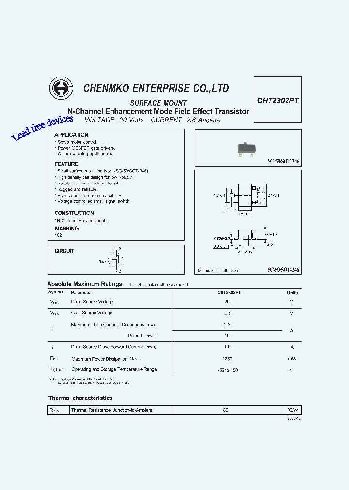 CHT2302PT_1379711.PDF Datasheet