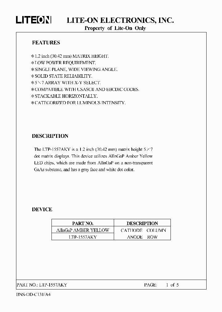 LTP-1557AKY_1493879.PDF Datasheet