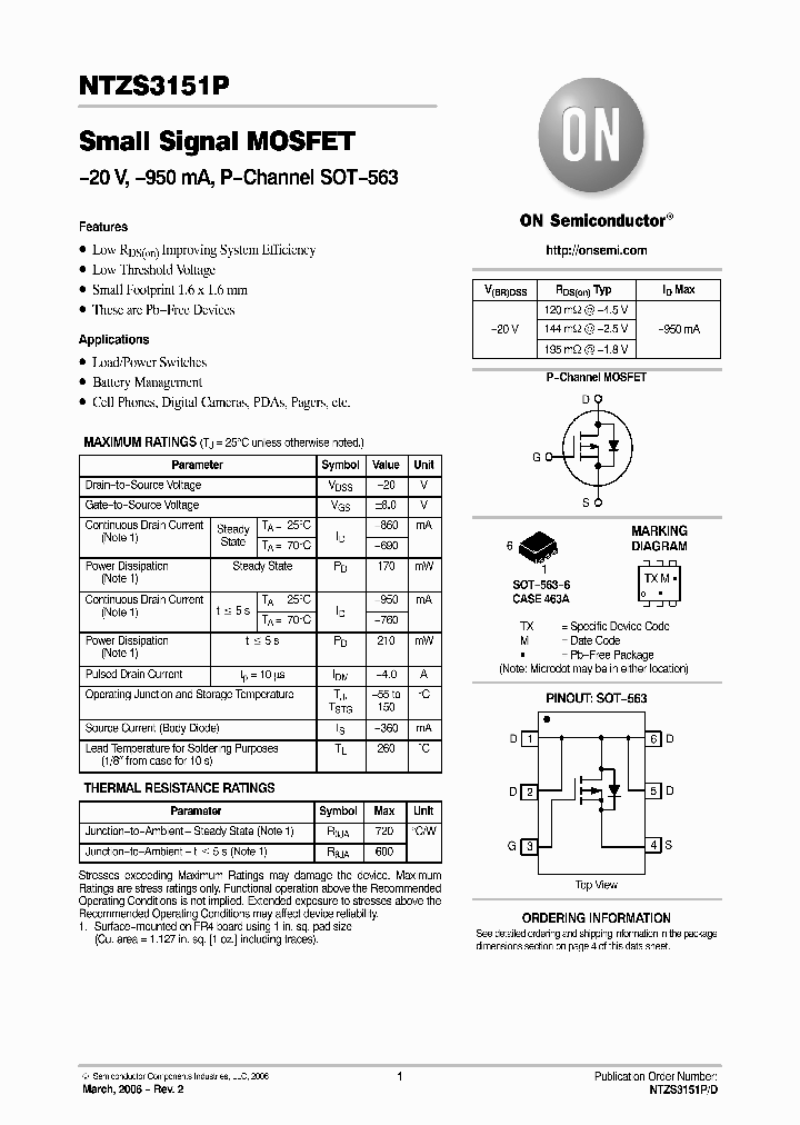 NTZS3151P_1596203.PDF Datasheet