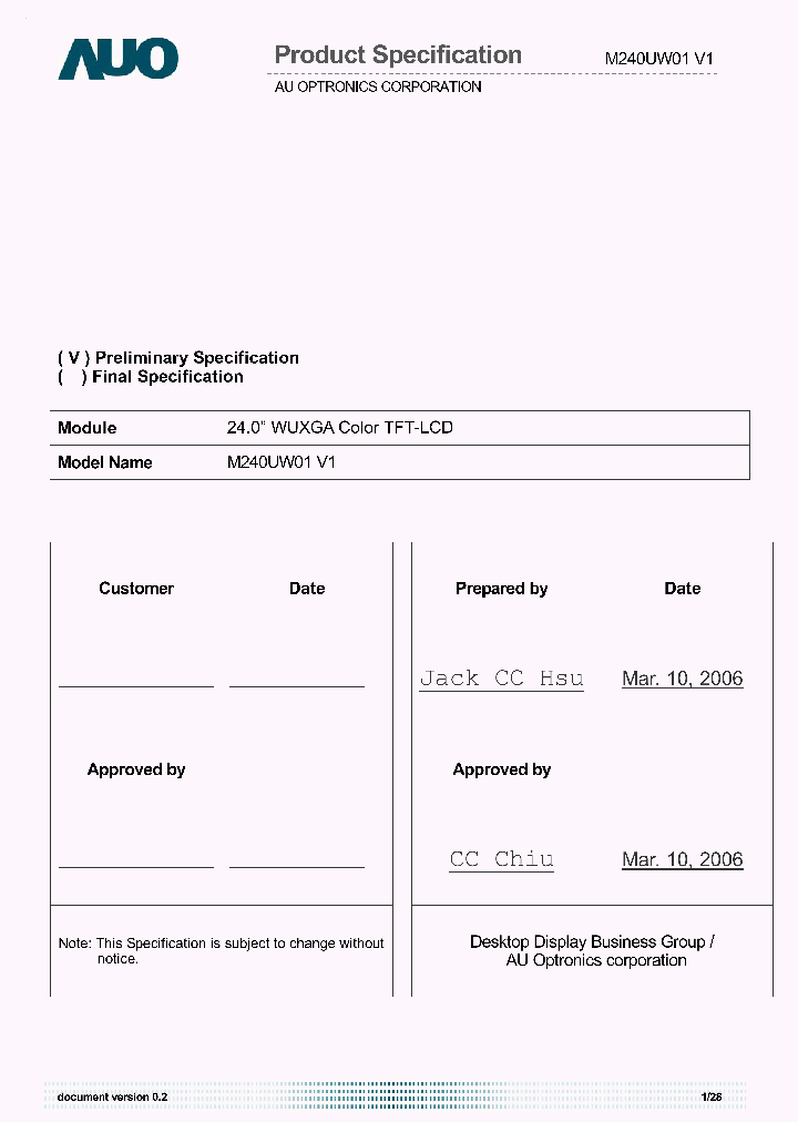 M240UW01V1_1607071.PDF Datasheet