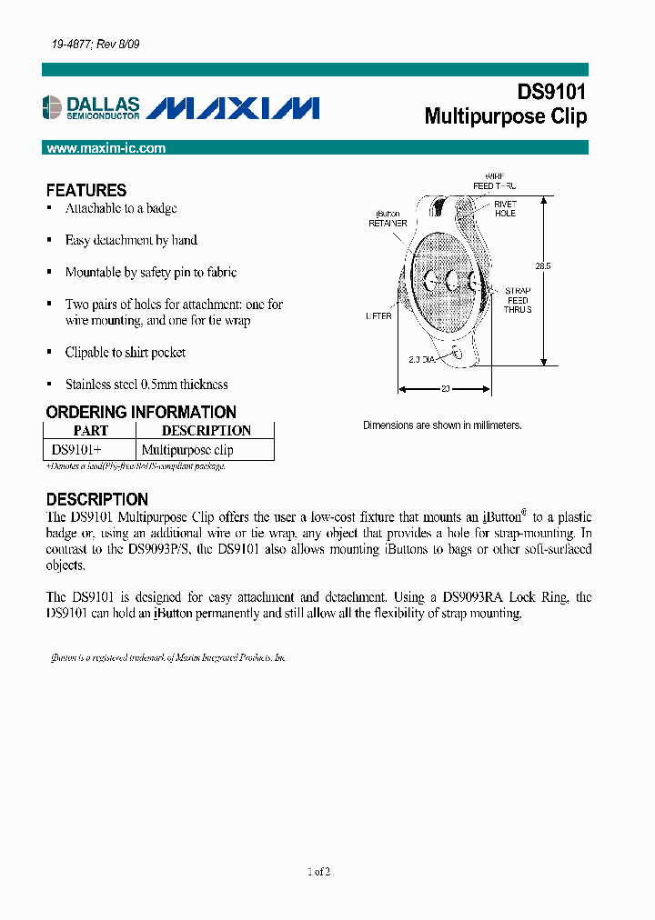 DS9101_1076821.PDF Datasheet