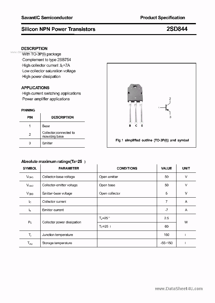 2SD844_1709789.PDF Datasheet