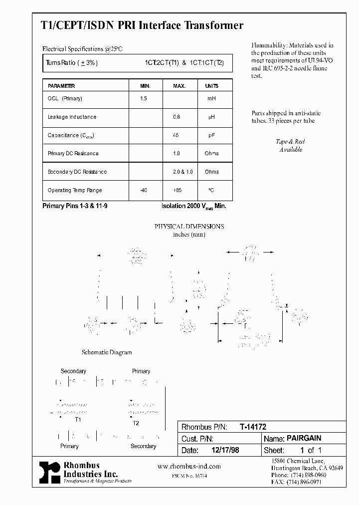 T-14172_1732207.PDF Datasheet