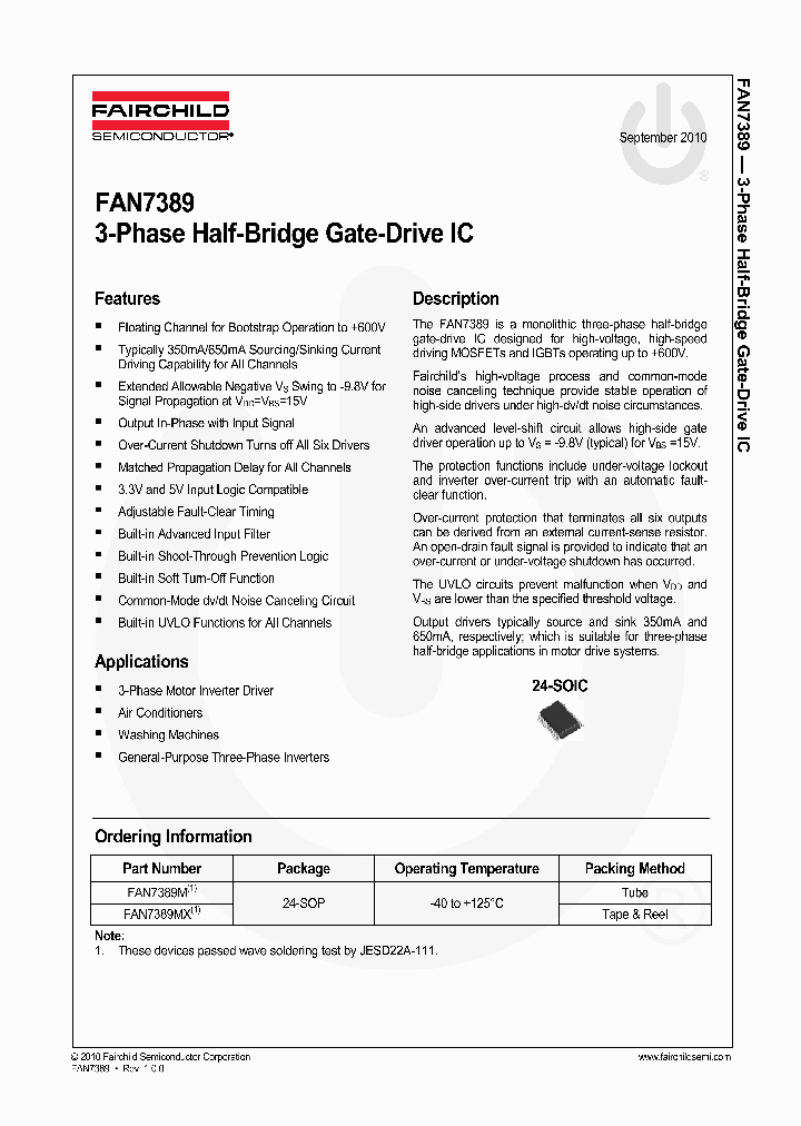 FAN7389MX_1470405.PDF Datasheet