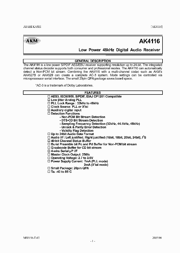 AK4116VN_1536828.PDF Datasheet