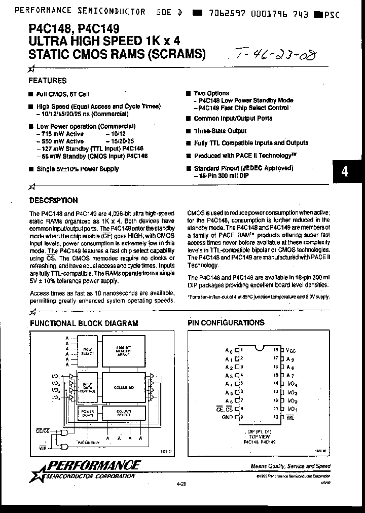 P4C148-25DC_1535265.PDF Datasheet