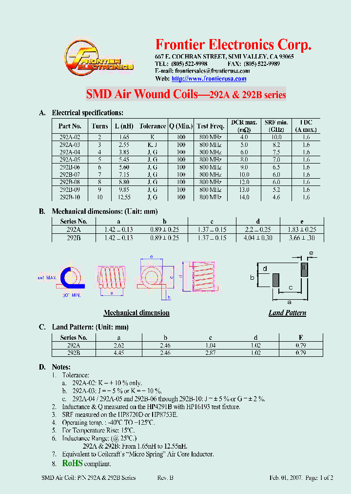 292B-10_1830782.PDF Datasheet