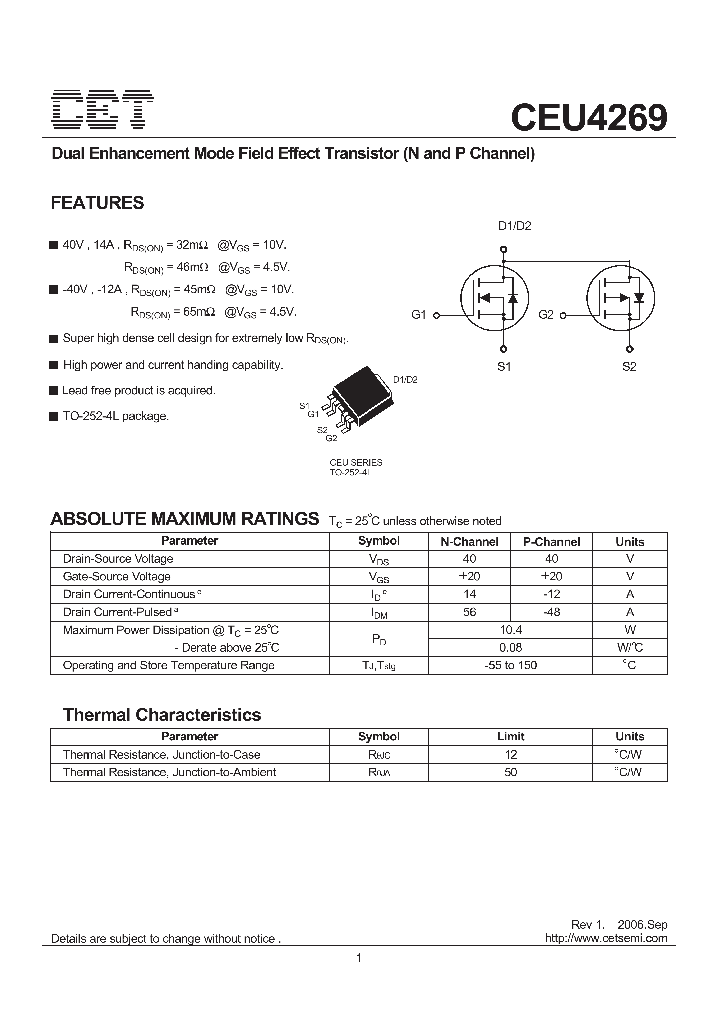 CEU4269_1854021.PDF Datasheet