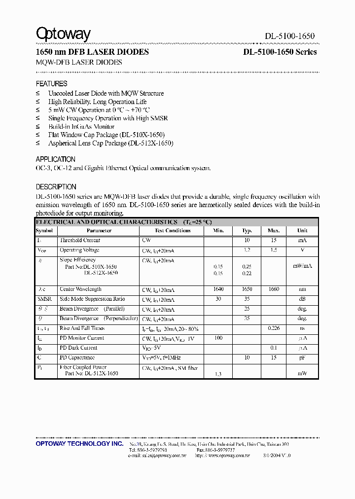 DL-5100S-1650_1760951.PDF Datasheet