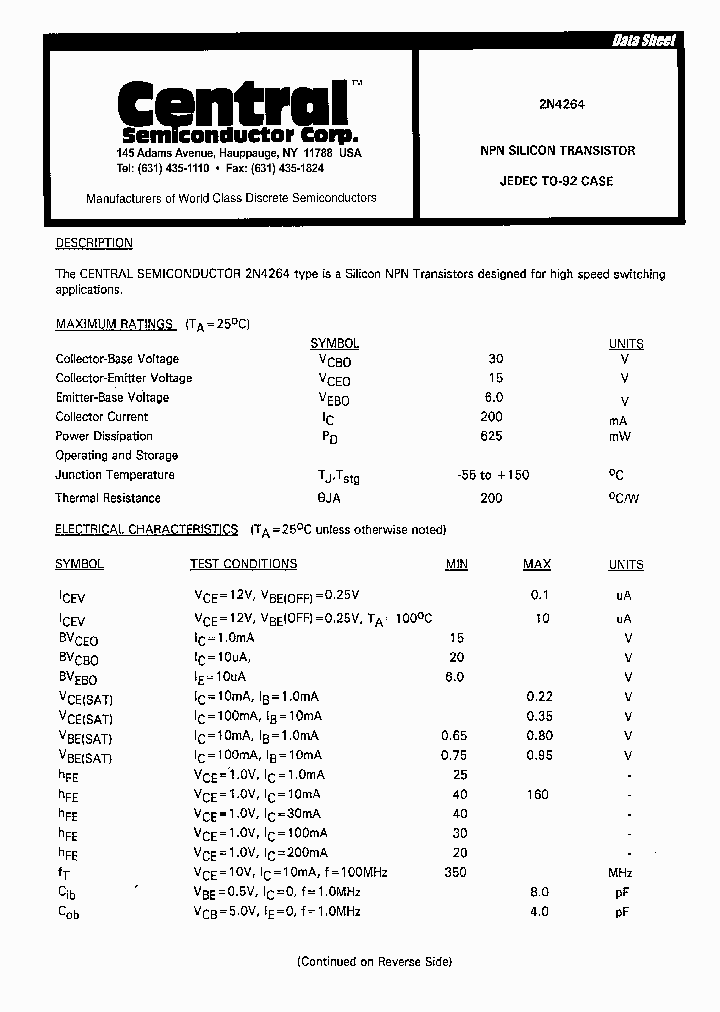 2N4264_1966706.PDF Datasheet