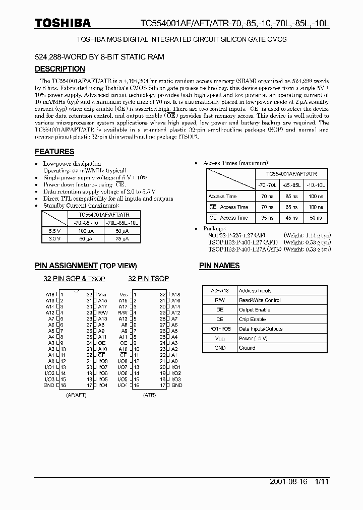 TC554001AFT-85_1974565.PDF Datasheet