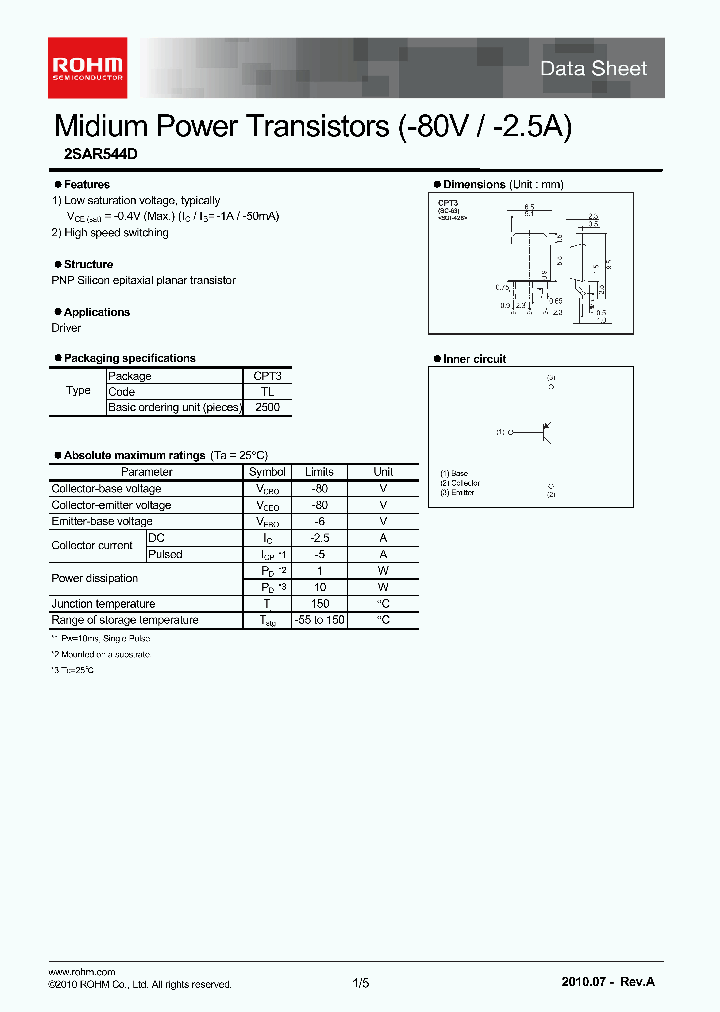 2SAR544D_2024287.PDF Datasheet