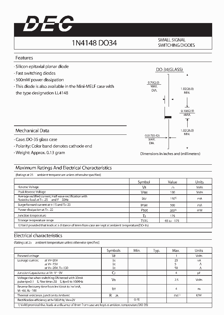 1N4148DO34_2052169.PDF Datasheet