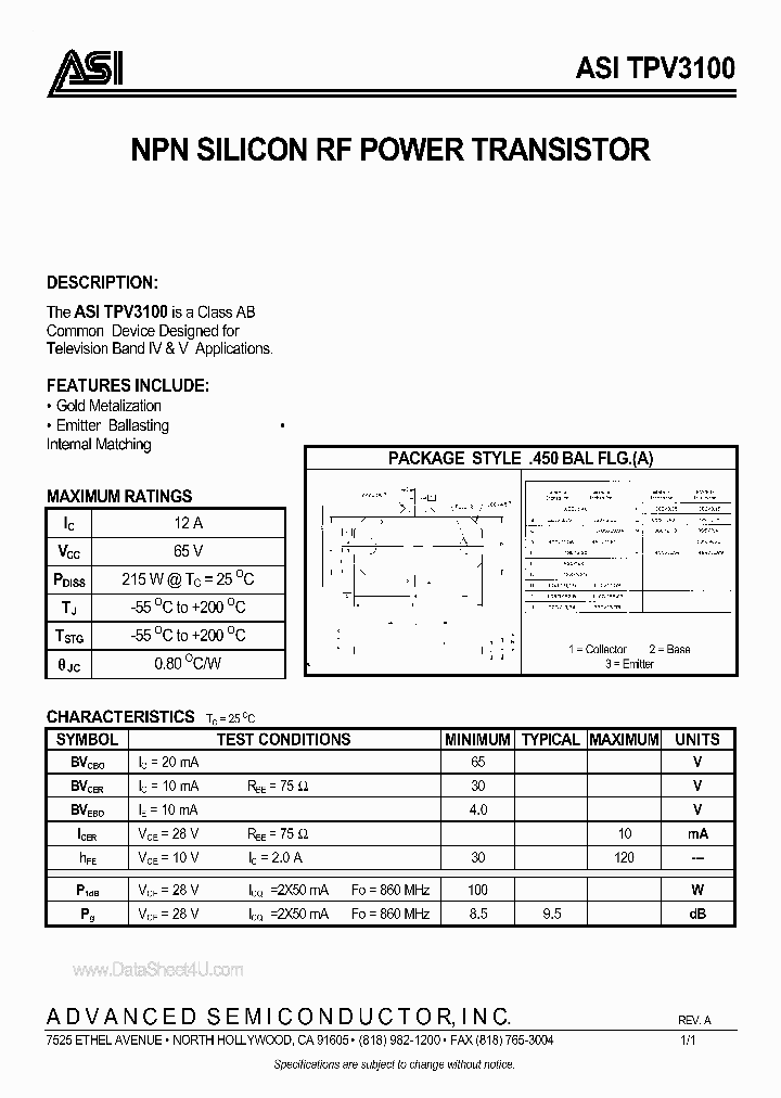 TPV3100_2054070.PDF Datasheet