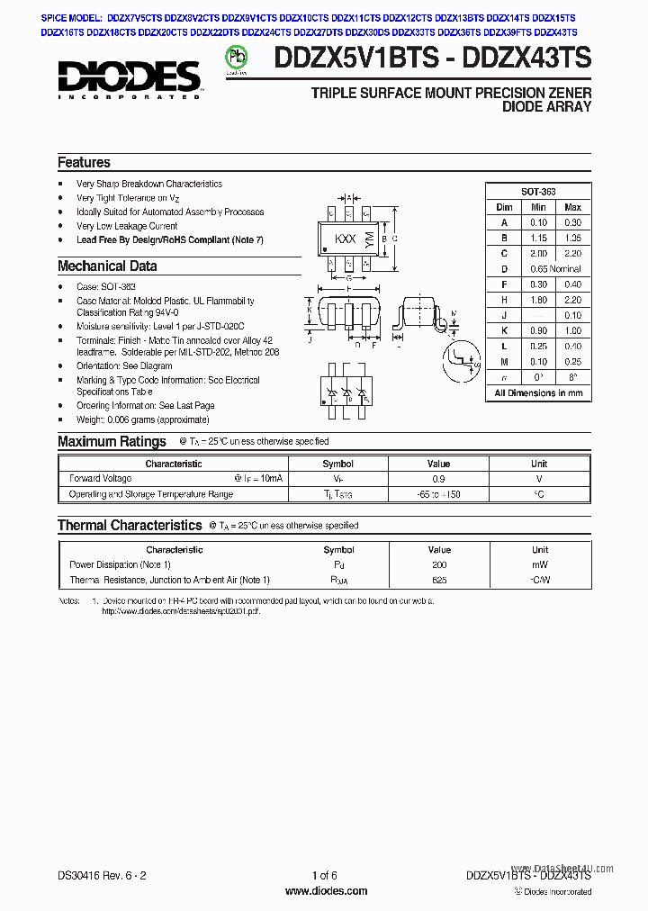 DDZX5VXXTS_2083563.PDF Datasheet