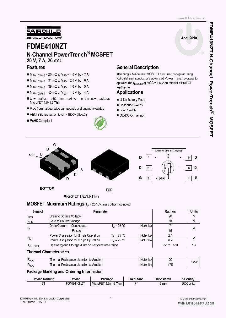 FDME410NZT_2084616.PDF Datasheet