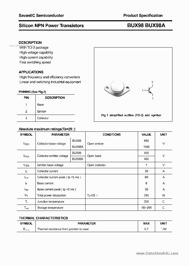 BUX98_2194310.PDF Datasheet