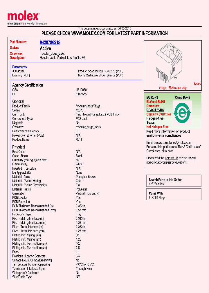 42878-6218_2236630.PDF Datasheet