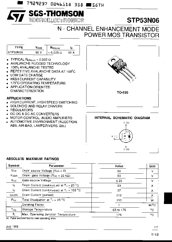 STP53N06_2355424.PDF Datasheet