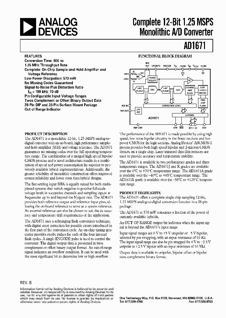 AD1671_2607784.PDF Datasheet