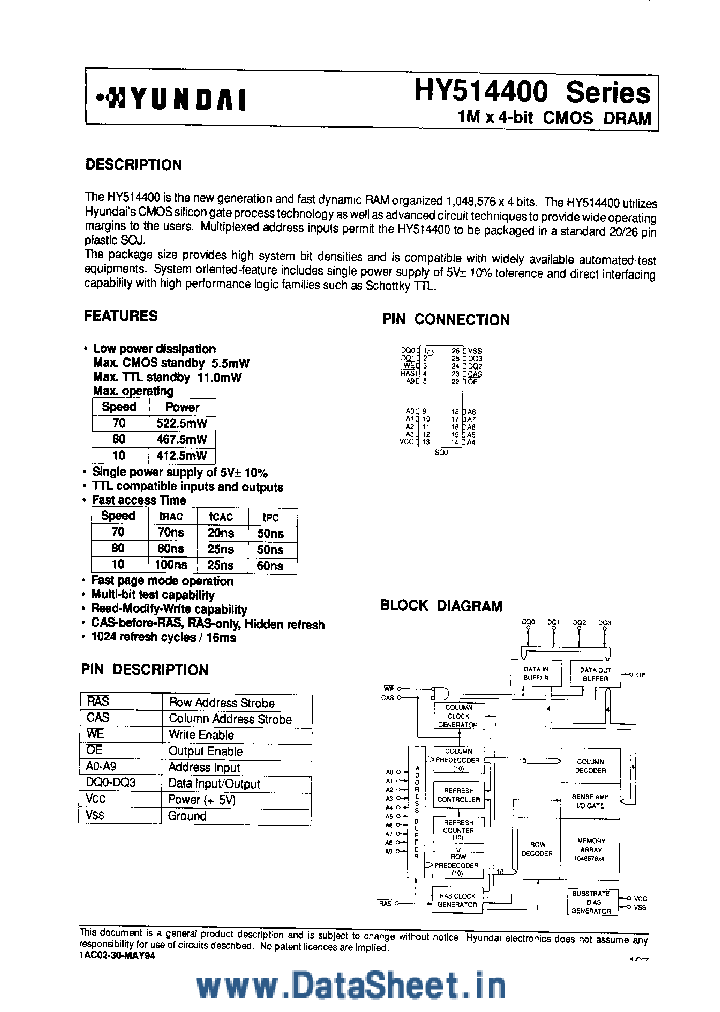 HY514400_2768385.PDF Datasheet