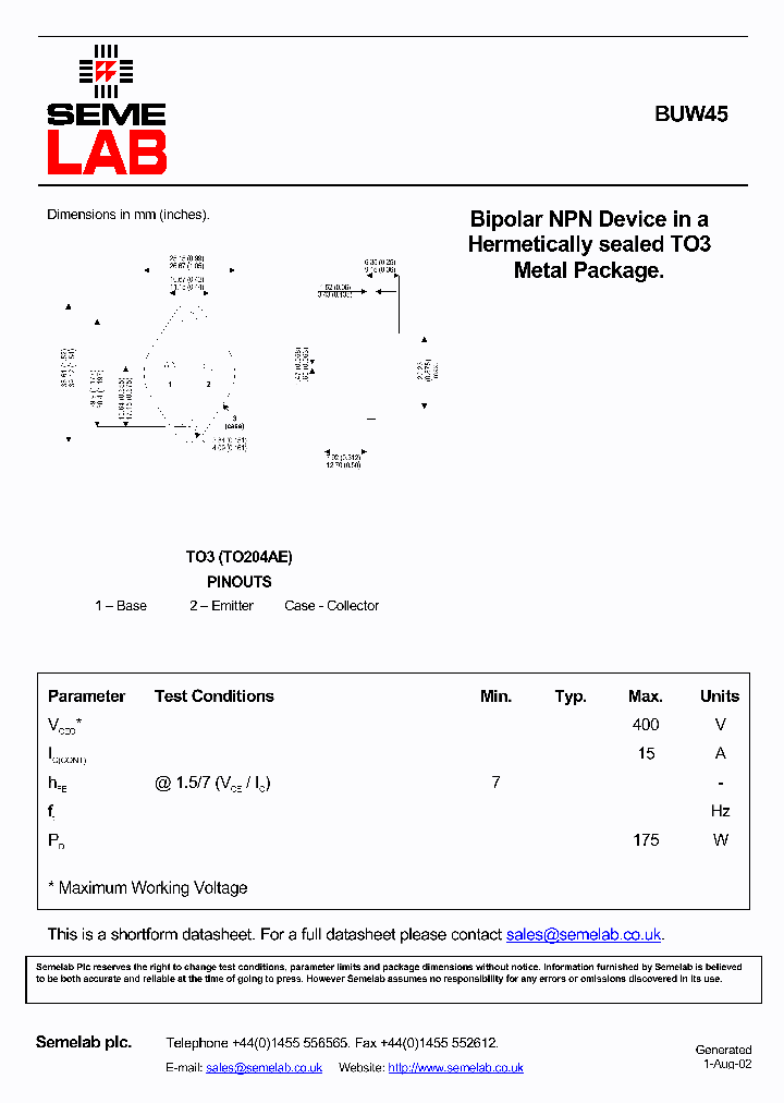 SFBUW45_2771357.PDF Datasheet