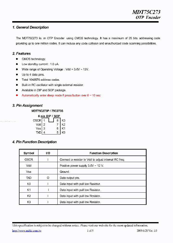 MDT75C273_2775077.PDF Datasheet