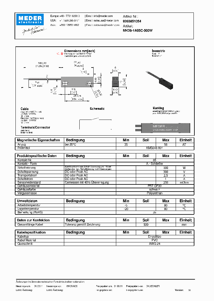 MK26-1A85C-500WDE_2854090.PDF Datasheet