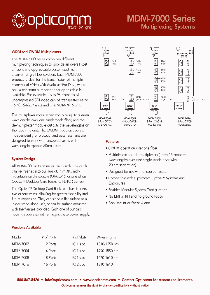 MDM-7000_2900710.PDF Datasheet