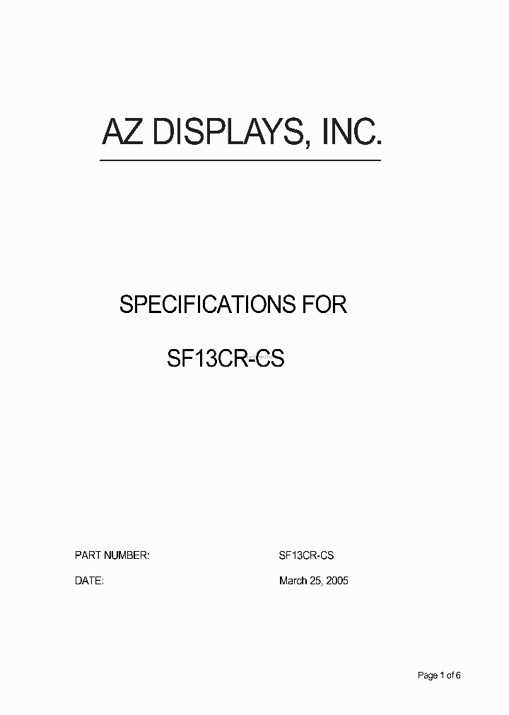 SF13CR-CS_3061876.PDF Datasheet