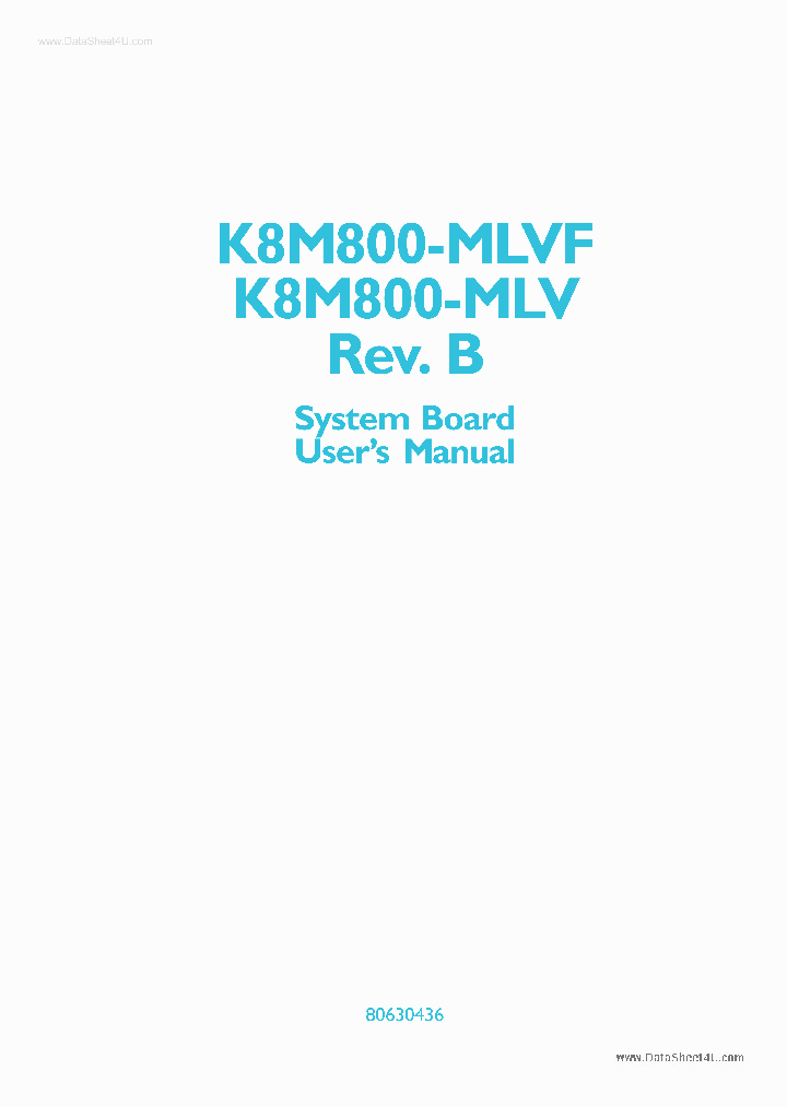 K8M800-MLV_3138265.PDF Datasheet