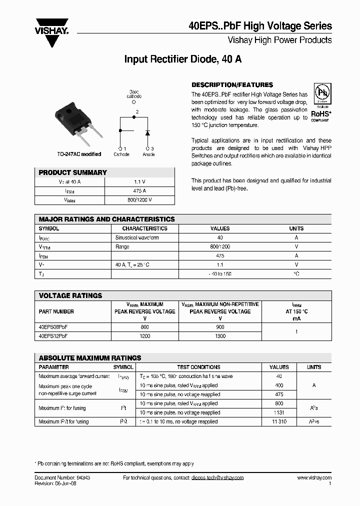 40EPS08_3168859.PDF Datasheet