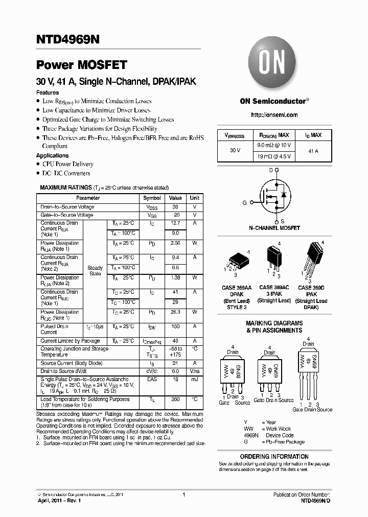 NTD4969N_3293646.PDF Datasheet