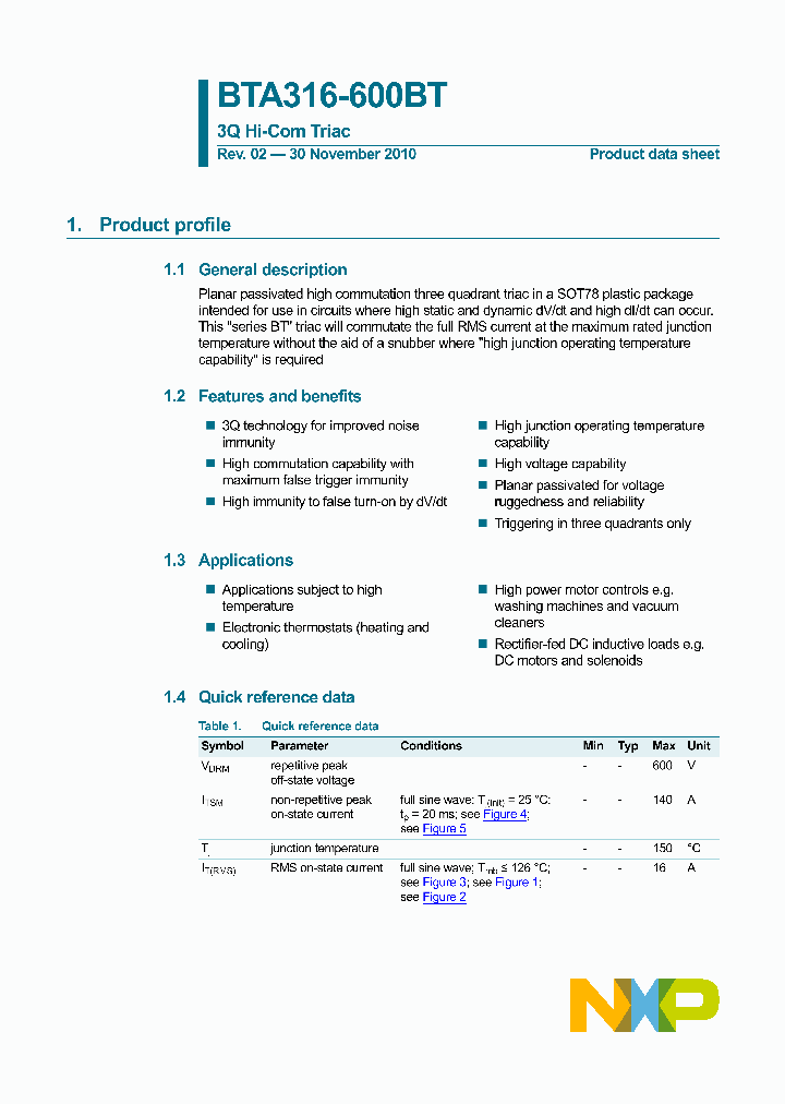 BTA316-600BT_3295670.PDF Datasheet