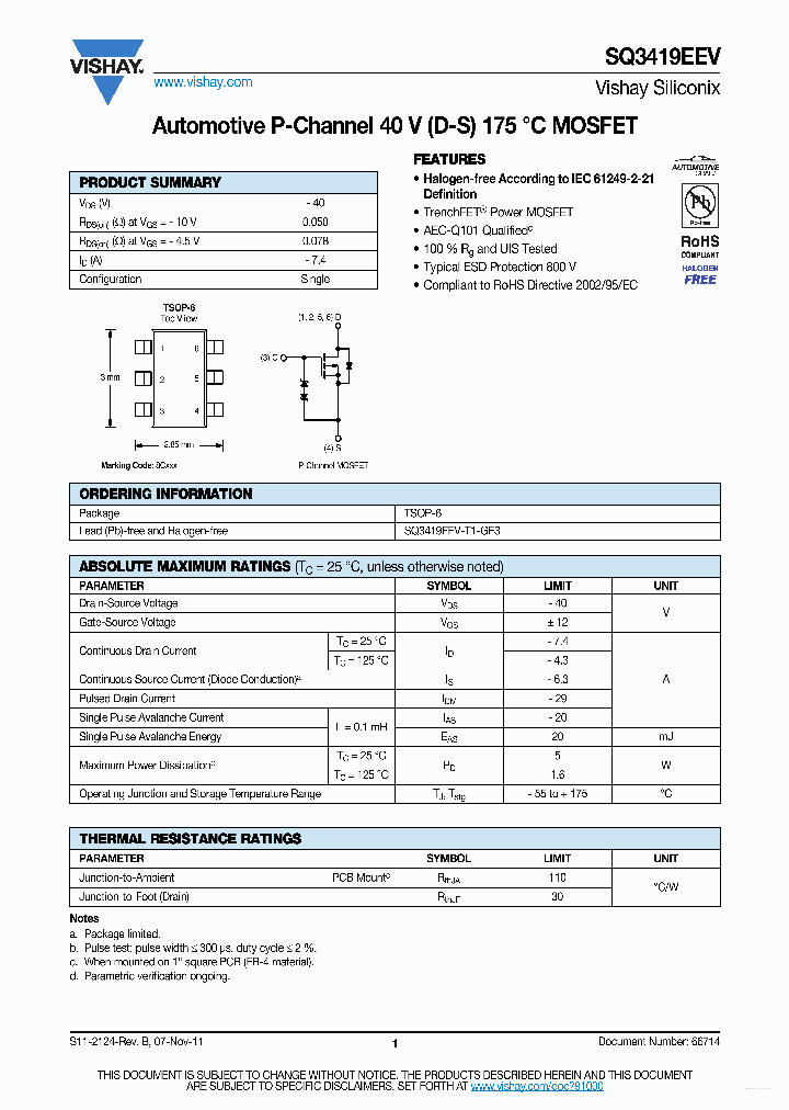 SQ3419EEV_3374511.PDF Datasheet