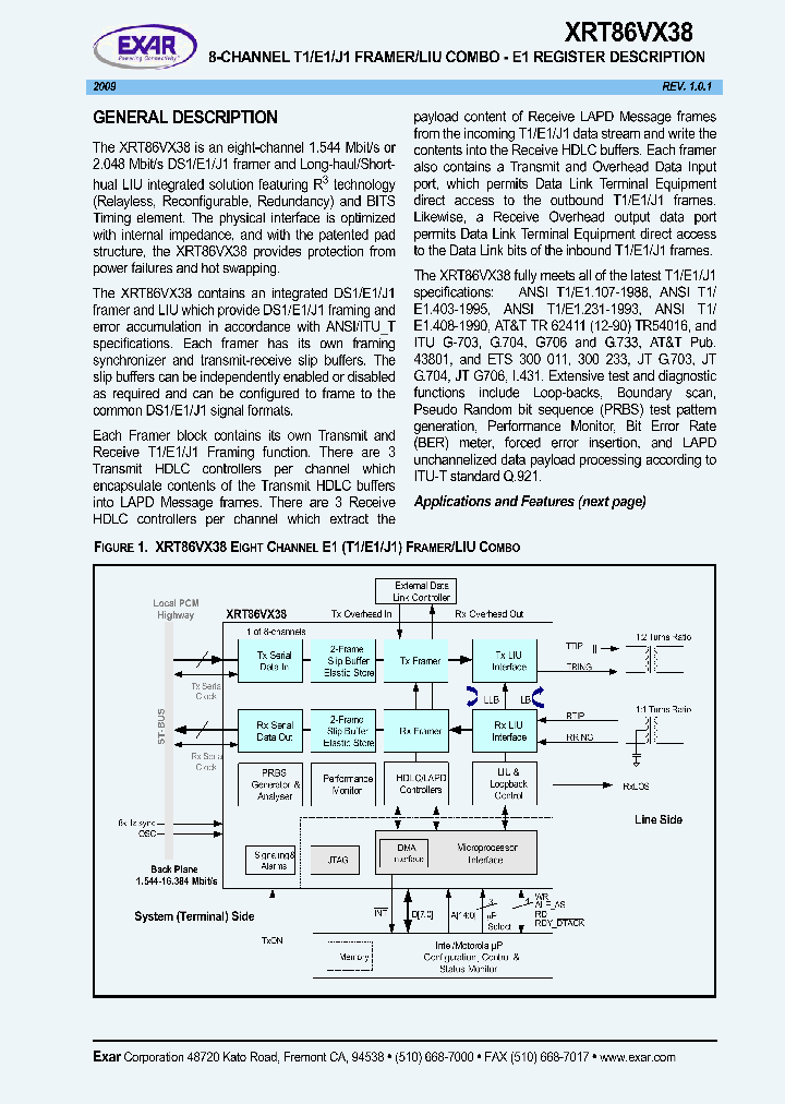 XRT86VX38IB256_3409805.PDF Datasheet