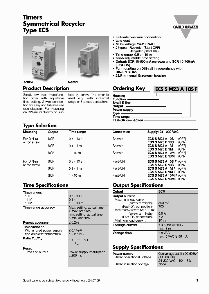 ECSSM23A10SF_3491572.PDF Datasheet