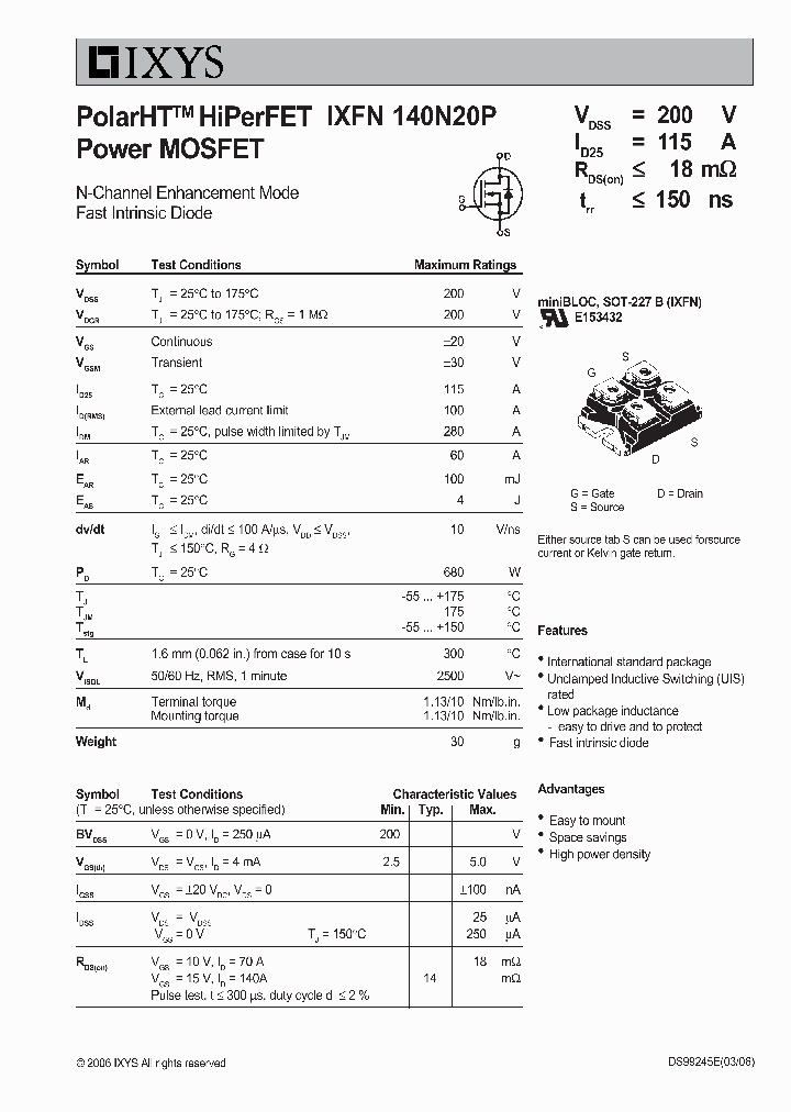 IXFN140N20P_3499602.PDF Datasheet