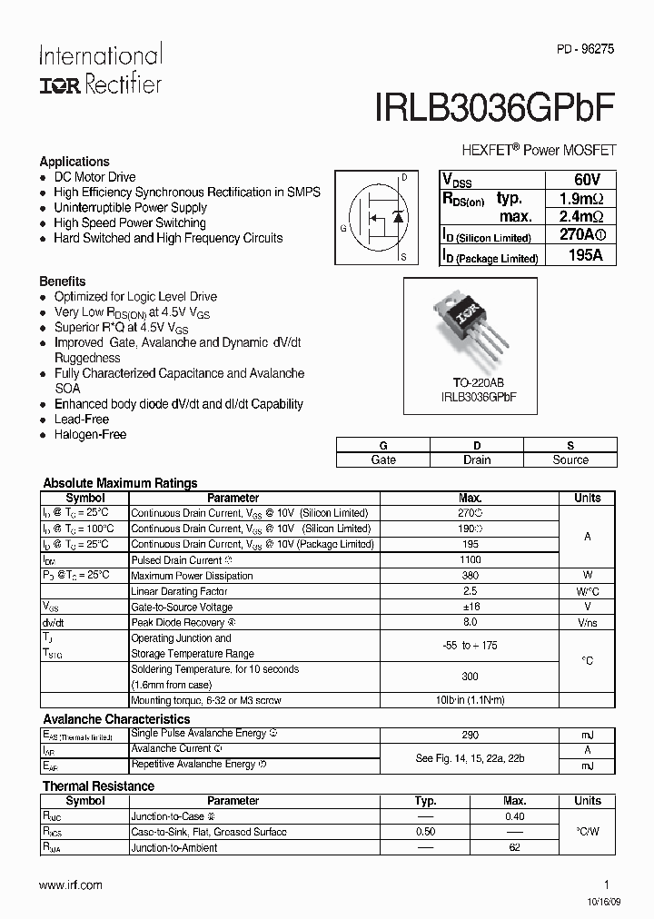 IRLB3036GPBF_3501990.PDF Datasheet