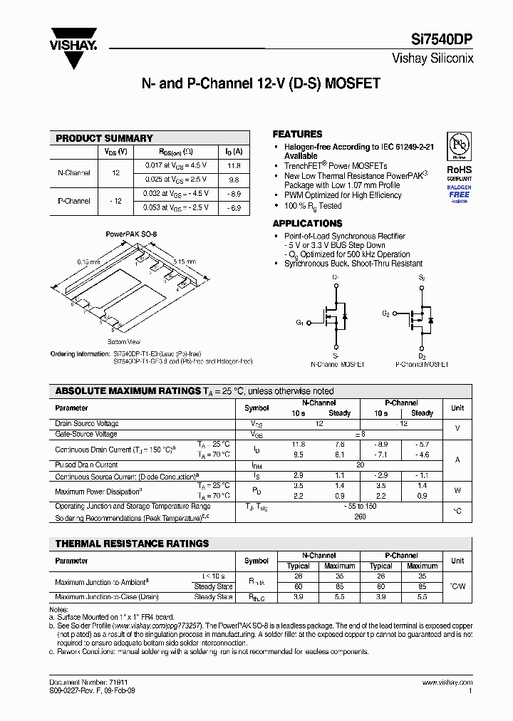 SI7540DP-T1-E3_3674627.PDF Datasheet