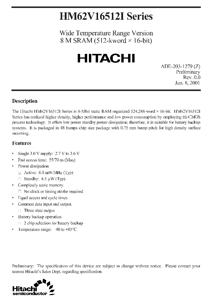 HM62V16512LBPILBPI-XXSL_3698680.PDF Datasheet