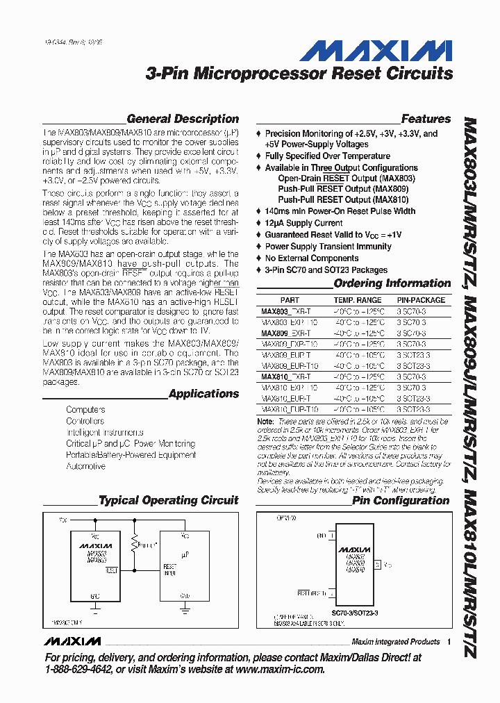 MAX809MEXRT10_3746718.PDF Datasheet