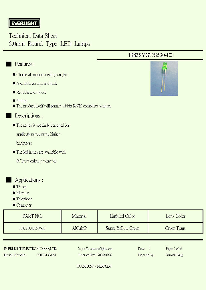 1383SYGTS530-E2_3755341.PDF Datasheet