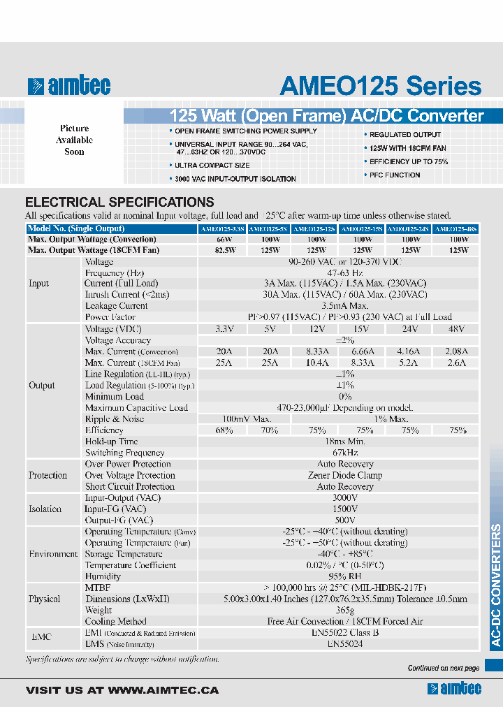 AMEO125-5S_3799632.PDF Datasheet