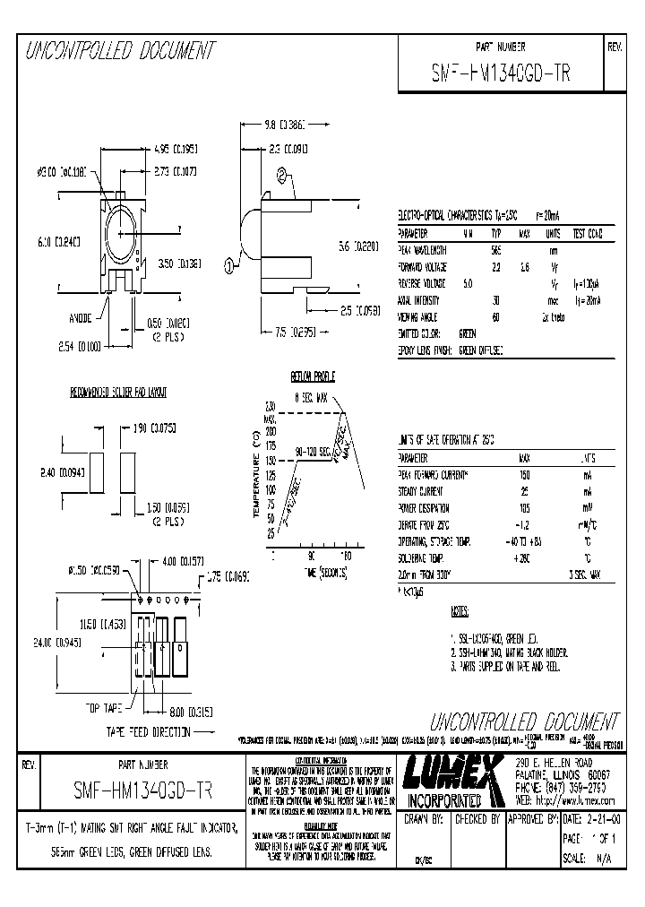 SMF-HM134OGD-TR_3810905.PDF Datasheet