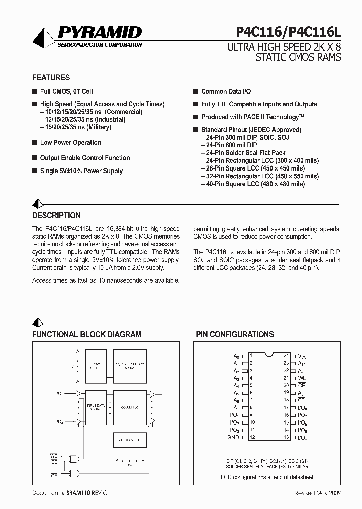 P4C116-15CWI_3837777.PDF Datasheet