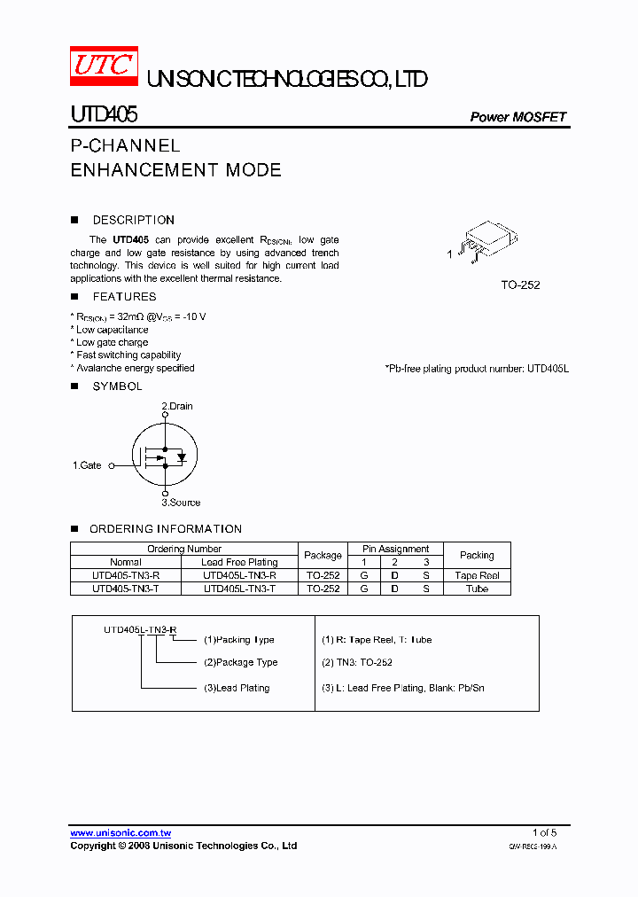 UTD405L-TN3-T_3838398.PDF Datasheet